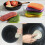 Antibacterial microfiber kitchen scouring pads, double-sided sponges, pack of 5 random colors 4
