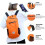 Hiking backpack - Orange - Foldable - Ultra-lightweight - Waterproof - 20L 4