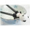 Chopsticks, 1 pair Cute Plastic Chic Panda Chopsticks with Silicone Training Aid Connector 4