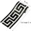 Adhesive Wall Border - Modern - PVC - 10 cm x 500 cm - Geometric Pattern 2
