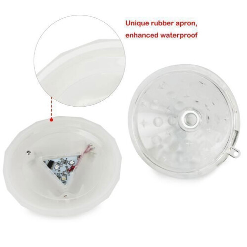 2pcs Floating Underwater RGB LED Disco Lights Glow Show Pool Jacuzzi Spa Decorative Light 1