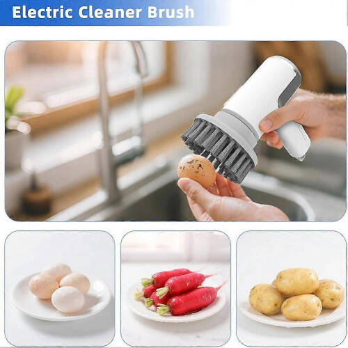 Electric Egg Cleaner Brush with Battery Level Display, 2 Speed Settings for Fresh Eggs and Vegetables 1