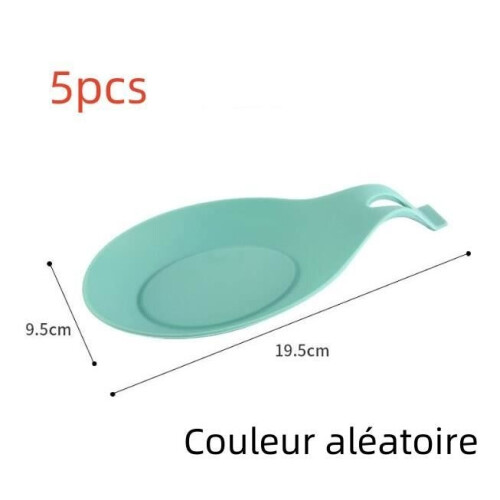 Spoon rest - Kitchen - Silicone - 5 pieces - Random color - Ergonomic design 1