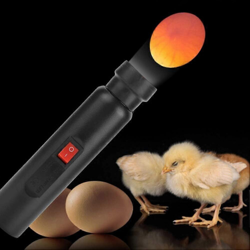 Egg Cradle Lamp, LED Egg Tester Light for Checking Egg Incubation, Portable Flashlight Battery Powered for Poultry and D 1