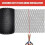Gutter mesh - KCVV - 6m x 15cm - Galvanized steel - Black - Hooks included 2