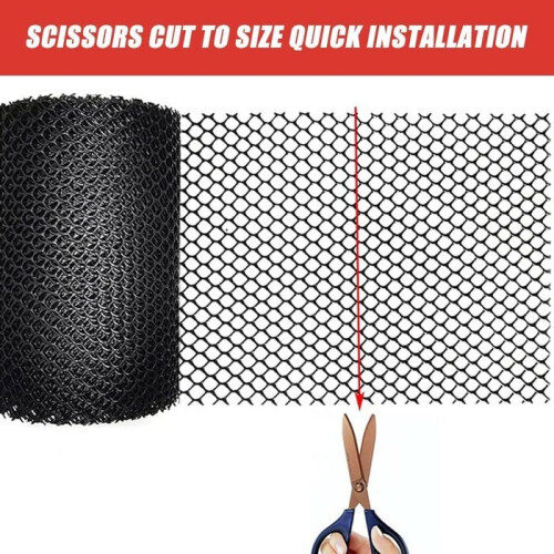 Gutter mesh - KCVV - 6m x 15cm - Galvanized steel - Black - Hooks included 1