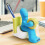 Tape Dispenser - Fun - Blue - Includes: Tape, Paper Clips, Pen - Practical and Funny 4