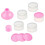SURENHAP Milk Dispenser Box - Portable and Stackable - 5 Compartments - BPA Free - Pink 4