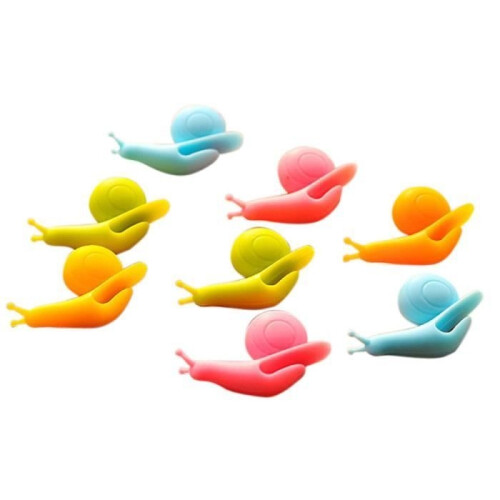 5pcs Beautiful Fruit Color Silicone Roll Holder Cup Tea Bags 2