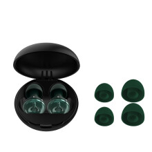 (Green)Silikon Schlaf Ohrstöpsel mit einstellbarer Geräuschreduzierung für Zuhause und Outdoor