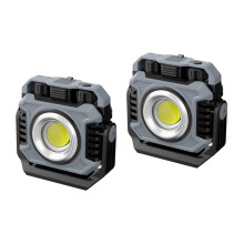 Lot de 2 Lampes de Camping LED Portables Rechargeables, Projecteur de Recherche, Éclairage D'Urgence Extérieur, Lampe de Nuit Multifonctionnelle