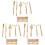 3Pièces Kit Outils Kung Fu Assortiment Élégant Cérémonie 1