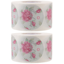 2Rouleaux Étiquettes Fleurs Pour Maison, Et Cadeaux