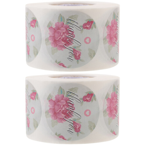 2Rouleaux Étiquettes Fleurs Pour Maison, Et Cadeaux