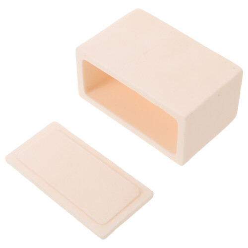 Creuset Laboratoire Beige En Oxyde D'aluminium Pour Fusion Précise