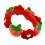 1Collier Ajustable Coton Pour Animaux Motif Fraise 1