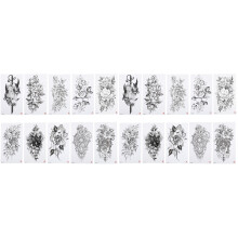 20Feuilles Tatouages Bras Temporaires Décoration Corps Sécurisée