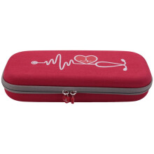Schutz HüLle für  Littmann Klassisch III Stethoskop ZubehöR Tragbare Aufbewahrungs Tasche Trage Tasche (Rot)