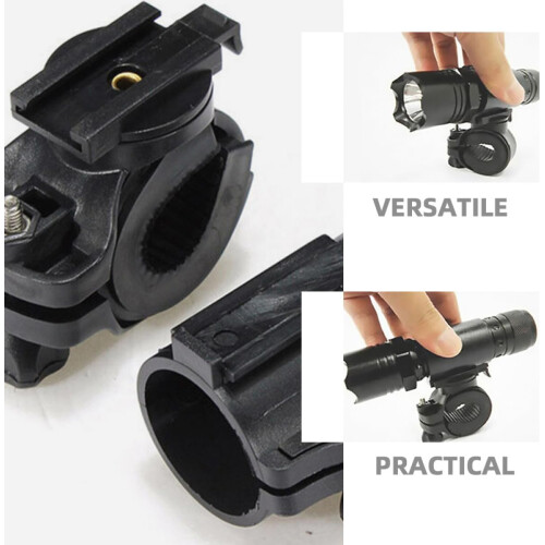4Pcs Bicycle Flashlight Holder Bracket Clip for Bike Handlebar Mount Stand Universal Plastic 2