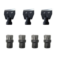 Steam Stainless Steel Round Brush Scraper Nozzles for SC1 SC2 SC3 SC4 SC5 for Kitchen Bathroom Corner Cleaning