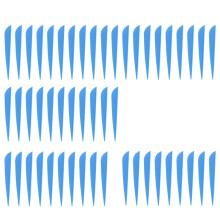 Arrows Vanes 4 Inch Plastic Feather Fletching for DIY Archery Arrows 50 Pack()