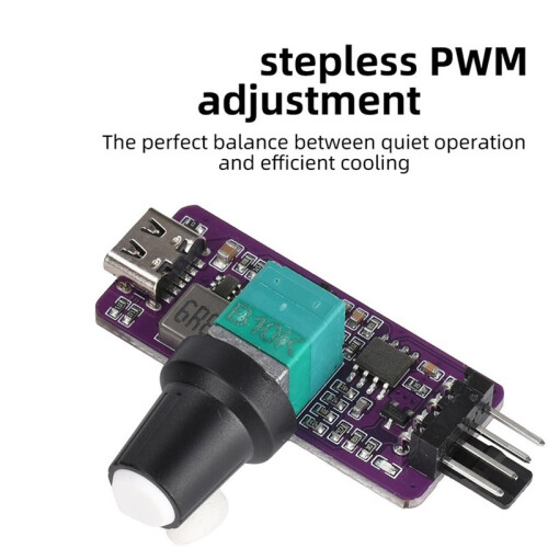 PWM Speed Controller 4 Pin  B3 Fan Controller with Wind Speed Controller Regulator  Speed Module Single Side 1