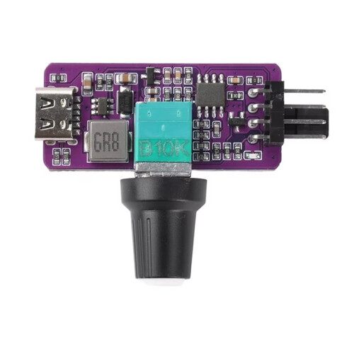 PWM Speed Controller 4 Pin  B3 Fan Controller with Wind Speed Controller Regulator  Speed Module Opposite Side