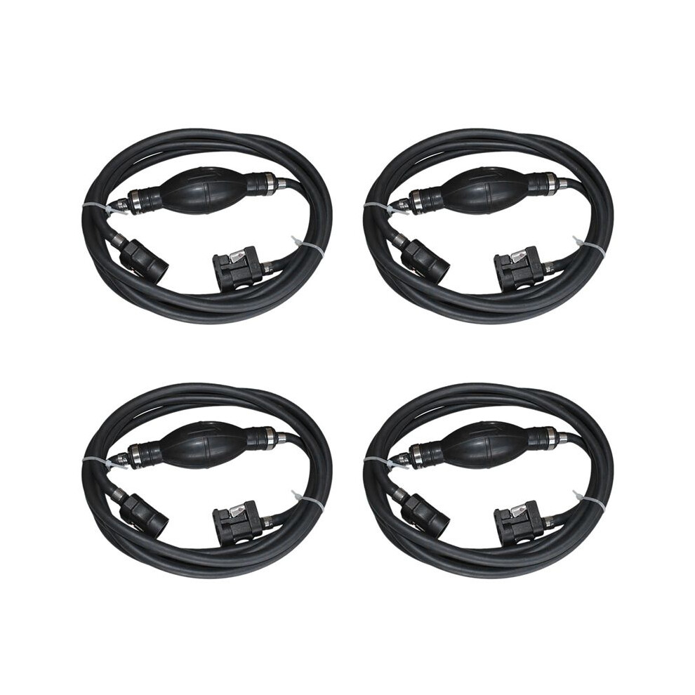4X 300Cm Boat Fuel Hose 6Mm Gas Hose Connector Outboard Boat Engine Petrol Tank Connectors Kit For Motor 4713966935724