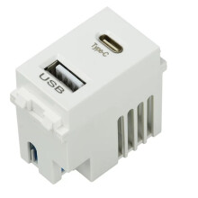 Type 128 USB Power Module 220V Socket 5V2.1A Dual Port USB+Type C Charging Socket Module
