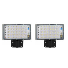 2X 100W LED Street Light AC 220V-240V Reflektor ZewnęTrzny Spotlight IP65 Wodoodporny Kinkiet Garden Road Street Zimna Biel