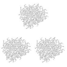 900 Pieces Cable Staples Clip Wall Wire Nail Fixture for Ethernet Cable Rg6 Rg59 Cat5 Cat6 Rj45 Tv Wire Cable 7Mm White