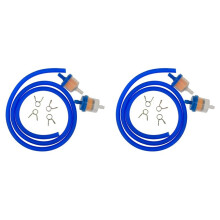 2set Gas Fuel Filter Hose Tube with Clips for Chinese GY6 50Cc 150Cc 139QMB 157QMJ Tao Tao