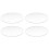4X Transparent 3mm Thick Mirror Acrylic Round Disc Diameter:70mm 1
