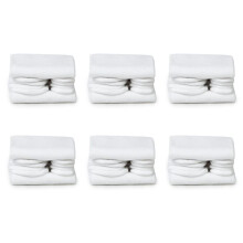 12X White Unisex Japanese Kimono Geta Clog Flip Flop Cotton Tabi Socks Split Toe