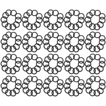 200 Stycken 32Mm OD 25Mm Inre Od. Svart Nitrilgummi O-Ring OljetäTningsring