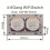 2X Wifi  Wall Light  10A Glass Touch Panel Wireless Interuptor 4 Gang Wireless Remote Control (White) 3