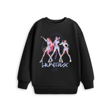 (9-10 Years) KPop Demon Hunters Sweatshirt (Girls Black)