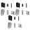 3 Set Guitar Humbucker Pickup Kits Producing Accessories/Cupronickel Baseplate/Spacer/Bobbin/ Pole Slug 1