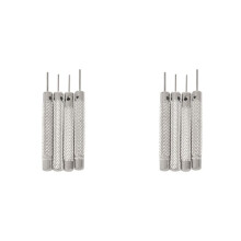 8-Teiliges Uhrenreparaturwerkzeug Stifttreiber 0,7 mm / 0,8 mm / 0,9 mm / 1,0 mm Uhrmacherband, Armband, Stahlstanzer, Gliederstiftentferner
