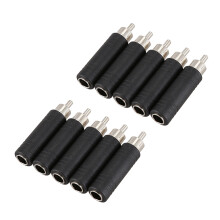 10Pcs 6.35mm 1/4 Inch Mono Female Jack to RCA Male Plug Audio Adapter Cable Converter
