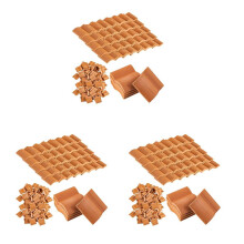 600Pcs Roof Tiles Building Set Miniature Tiles Dollhouse Shingles Fake Tile Landscape Kitchen Garden Accessories
