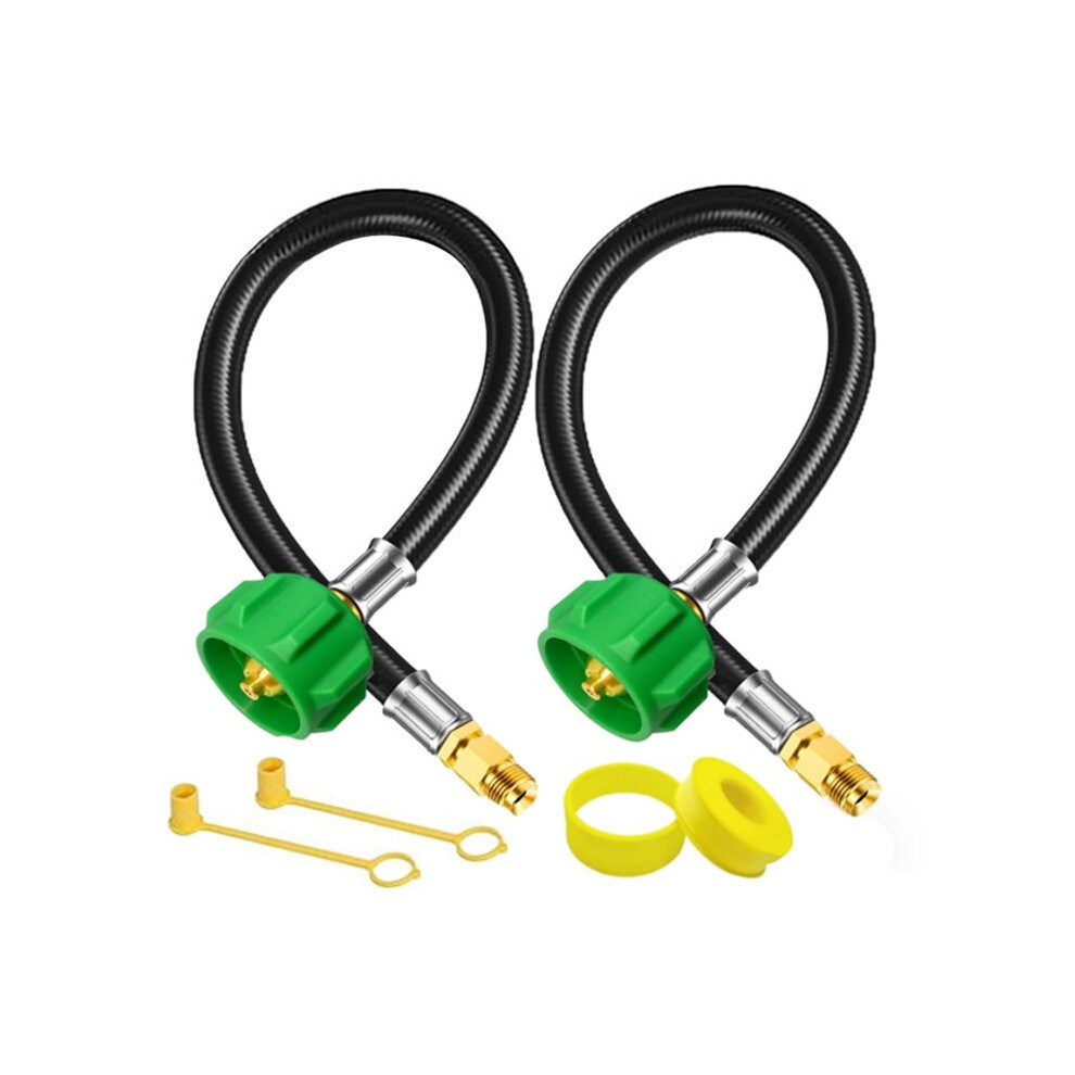 2Pack 15" Rv Propane Hose With 1/4" ,Rv Propane Tank Hose,For Dual Tank Rv Regulators For Bbq/Rv/Camping/Outdoor Cooking 6033600645467
