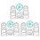 12 Pcs Multifunctional Geometric Ruler Drawing Tools Plastic Ruler Set Mathematics Measuring Circle Drawing Rulers 1