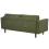 Beliani Sofa 3 Seater NURMO Fabric Dark Green 7