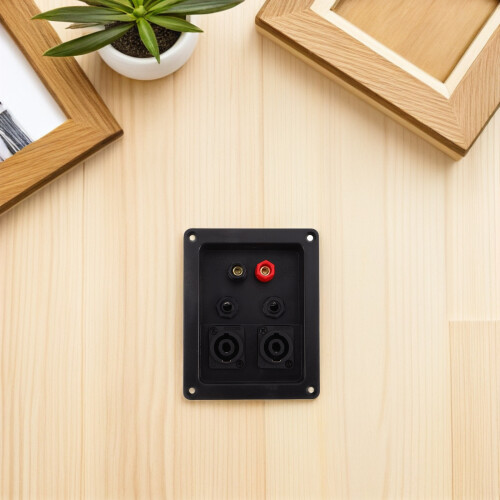 6Connecteurs Terminaux Haut-Parleur, Boîtier Noir, Pour Audio 2