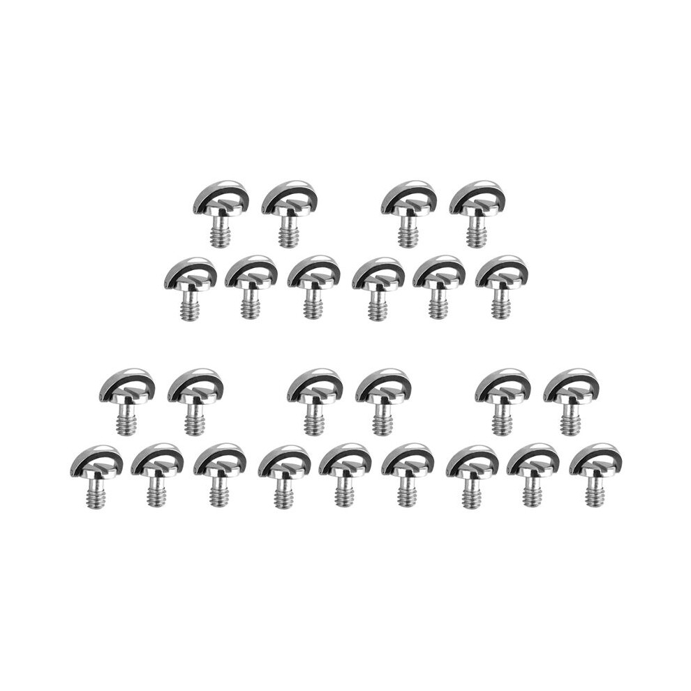 25 Pack 1/4Inch Quick Release Plate Mounting Screw D-Ring D Shaft Qr Screw Adapter Mount For Dslr Camera Tripod Monopod 4711967985236