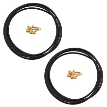 2X BH59 Bike Brake Hose MTB Hydraulic Disc Brake Tube 2.5M Connector Insert Olive Set