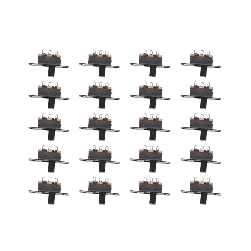 20 Pcs 50V 0.5A 3 Pin 2 Position /Off 1P2t Spdt Slide 3 Pin 6032536587971