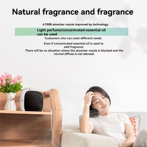 Doft Diffuser App Kontroll Batteri USB Dubbel Strömförsörjning 100ML Vattenlös Eterisk Oil Diffuser C 1