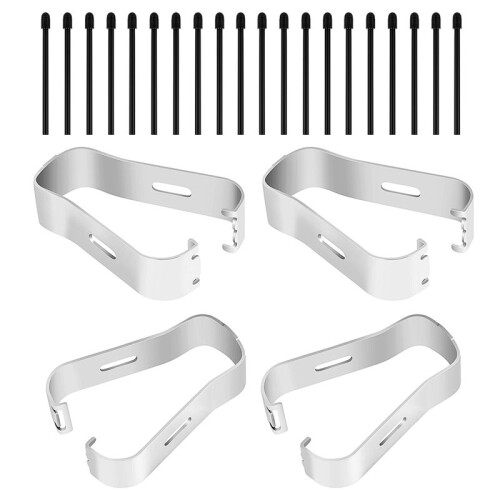 1 Set of  Tips, Striking 2 Stylus Soft Tips/Tips Black Includes: 20 Tips 4 Accessories 2